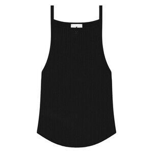 Courrèges Ribbed Black Sleeveless Top - NWT